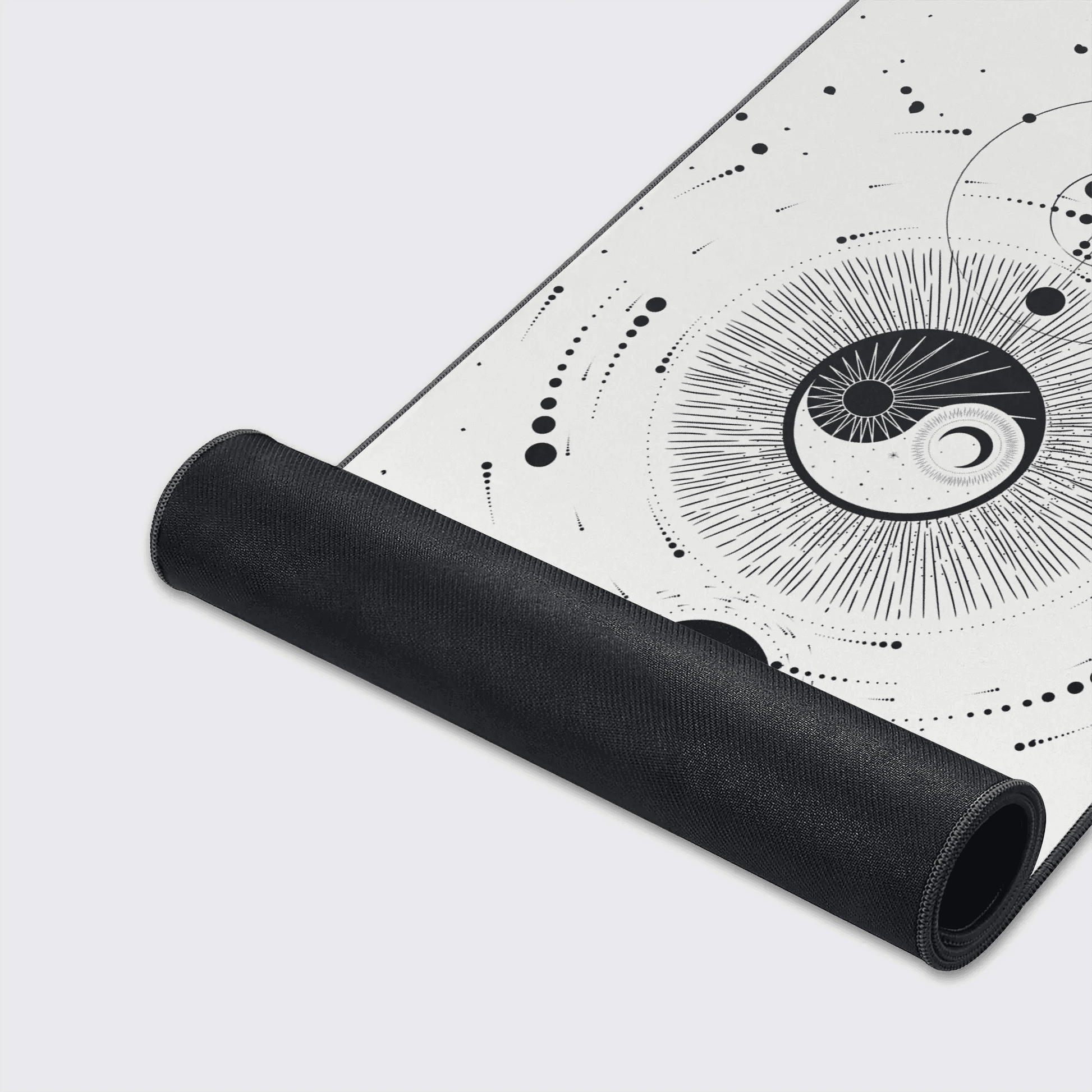 White Yin Yang Desk Pad - M (70 x 30cm)