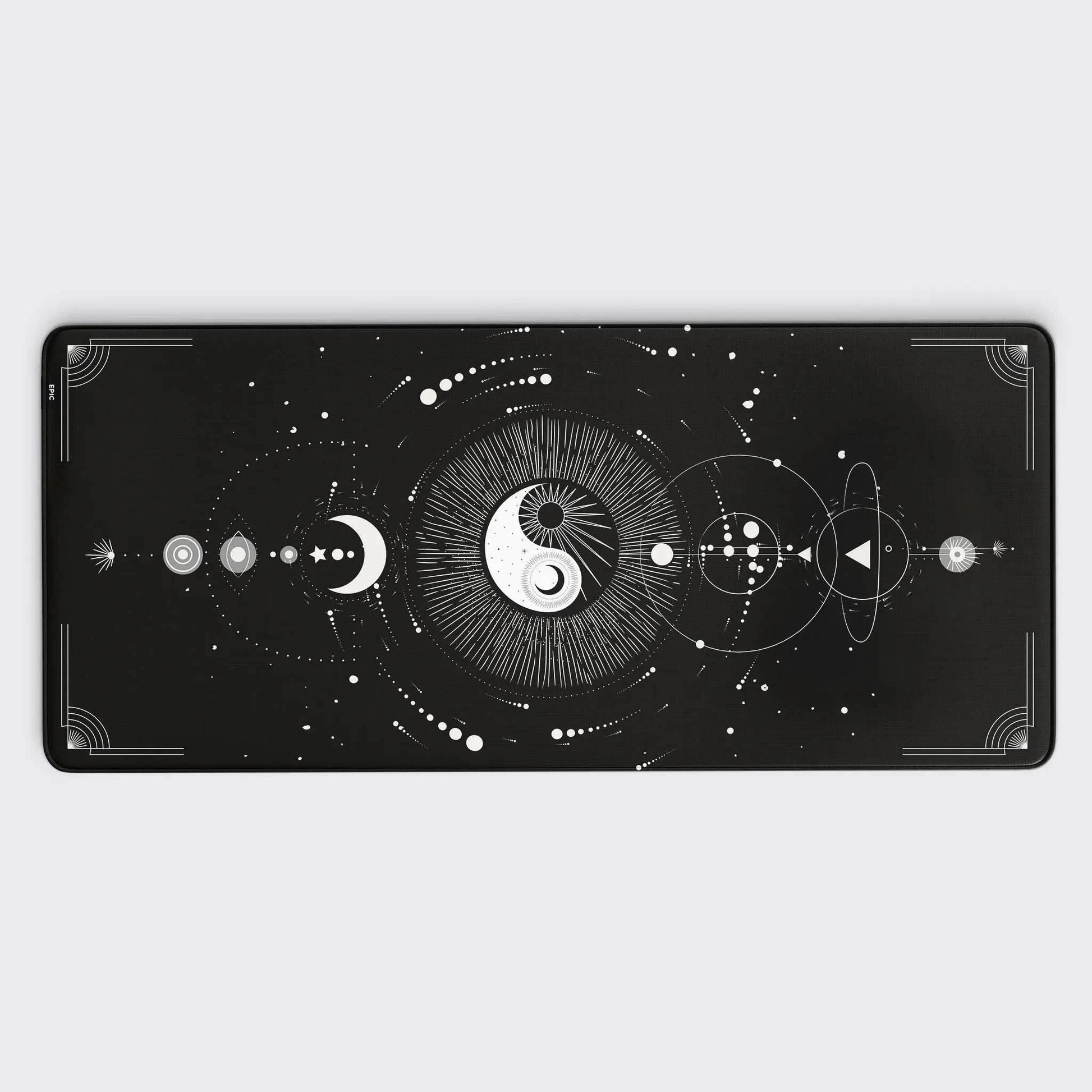 Black Yinyang Desk Pad - M (70 x 30cm)