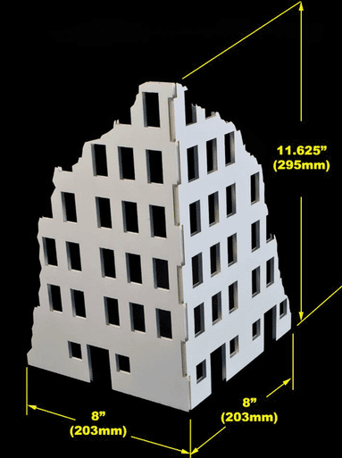Ruined City Building - 28MMDF001 - 