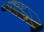 12" Steel Bridge for Vehicle or Railroad (Matboard) - 285CSS013