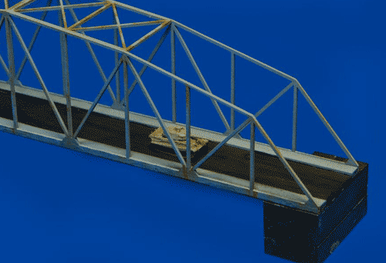 12" Steel Bridge for Vehicle or Railroad (Matboard) - 285CSS013