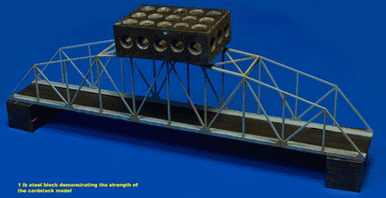 12" Steel Bridge for Vehicle or Railroad (Matboard) - 285CSS013