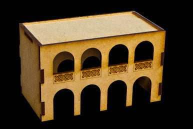 Middle East Two Story Building (MDF) - 15MMDF046-R - 