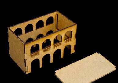 Middle East Two Story Building (MDF) - 15MMDF046-R - 