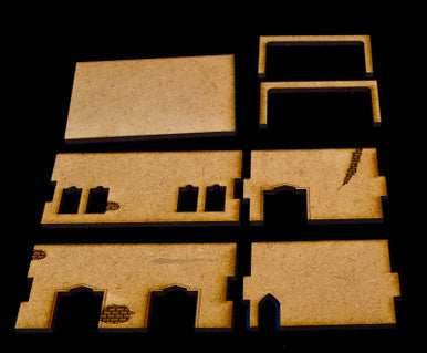 Middle East One Story Building With Removable Roof (MDF) - 15MMDF014-R - 