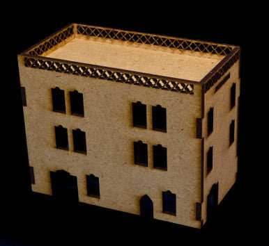 Middle East Three Story Building With Removable Roof (MDF) - 15MMDF023-R - 