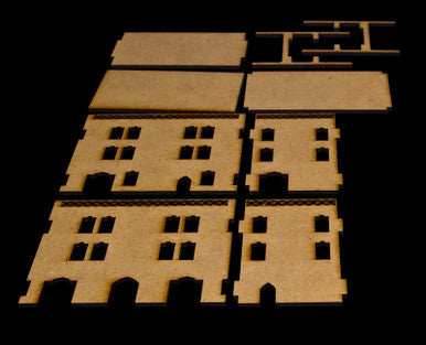 Middle East Three Story Building With Removable Roof (MDF) - 15MMDF023-R - 