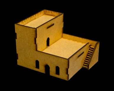 Middle East Two Story Building (MDF) - 15MMDF049 - 