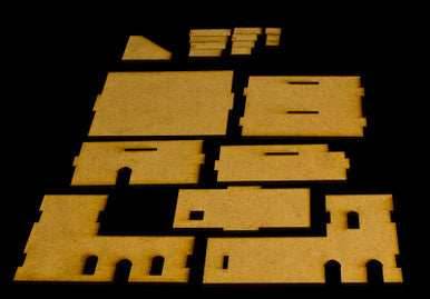 Middle East Two Story Building (MDF) - 15MMDF049 - 