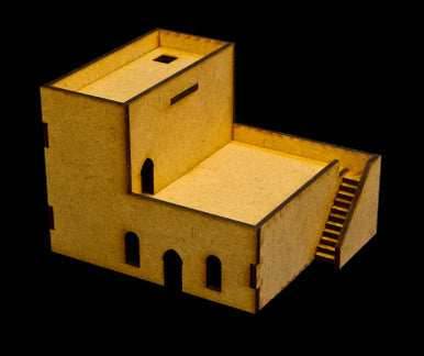 Middle East Two Story Building with Removable Roof (MDF) - 15MMDF049R - 