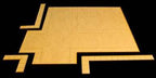 4 Way Intersection for Gas Station (MDF) - 15MMDF054 - 