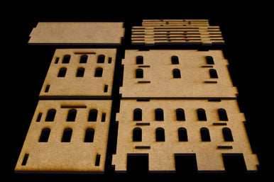 Middle East Three Story Building (MDF) - 15MMDF058 - 
