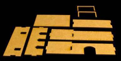 Walled Compound With Removable Roof (MDF) - 15MMDF034-R - 