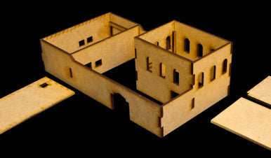 Walled Compound With Removable Roof (MDF) - 15MMDF037-R - 