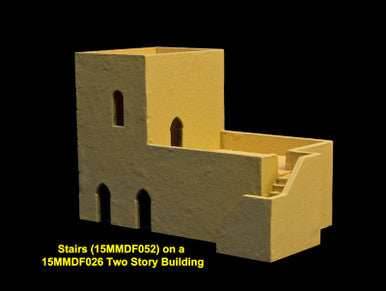 Middle East Two Story Building (MDF) - 15MMDF026 - 