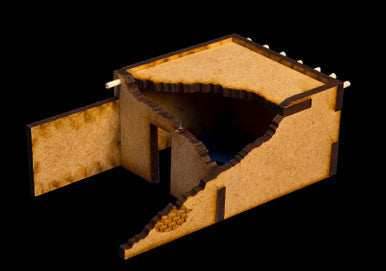 15mm Ruined Afghan Style Hovel (MDF) - 15MMDF072 - 