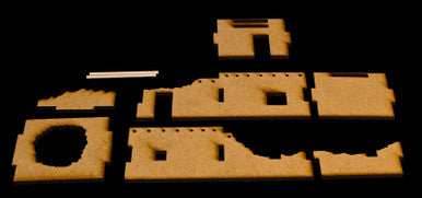 Ruined Afghan Style Hovel (MDF) - 15MMDF073 - 