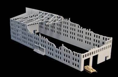 15mm Stalingrad Factory, Ruined (MDF) - 15MMDF081 - 