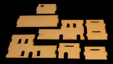 Middle East Two Story Building (MDF) - 15MMDF120 - 