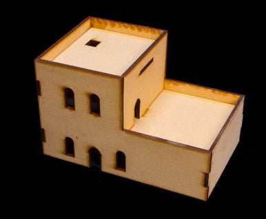 Middle East Two Story Building With Removable Roof (MDF) - 15MMDF121-R - 