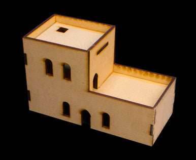 Middle East Two Story Building (MDF) - 15MMDF120 - 