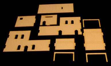 Middle East Two Story Building With Removable Roof (MDF) - 15MMDF120-R - 