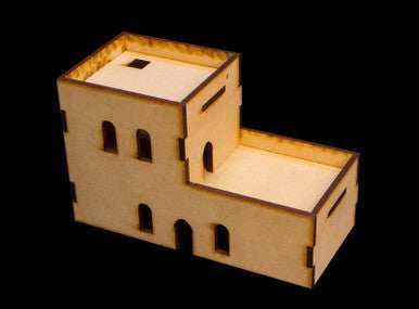 Middle East Two Story Building With Removable Roof (MDF) - 15MMDF120-R - 