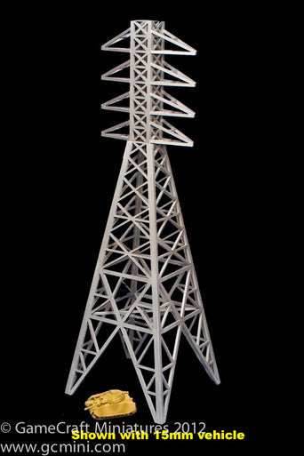 Power Transmission Tower, AKA Electricity Plyon (15mm & 20mm) (MDF) - 15MMDF123 - 
