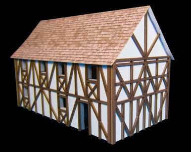 Two Story Large Half Timber House (MDF) - 15MMDF303 - 