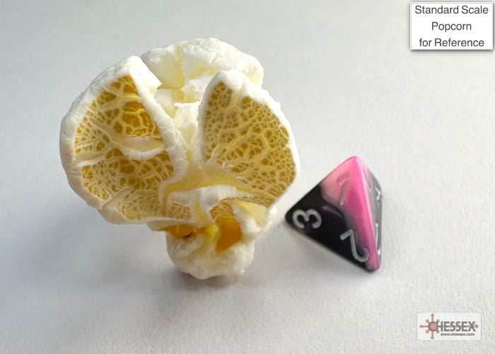Gemini Black-Pink/white Mini-Polyhedral 7-Die Set (Mini Poly Release 3) - 