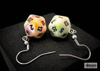Hook Earrings Festive® Circus™ Mini-Poly d20 Pair - 