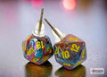 Stud Earrings Festive® Mosaic Mini-Poly d20 Pair - 