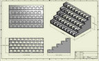 Paint Rack - 26mm, For Vallejo and Army Painter Style Dropper Bottles - 