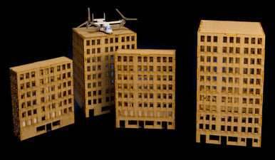 6mm Tall City Buildings (Matboard) - 285CSS031 - 