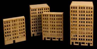 6mm Tall City Buildings (Matboard) - 285CSS031 - 