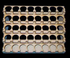 Wall Mount Paint Rack - 34mm Designed for GW and Citadel Paint Pots - 