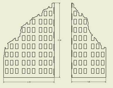 Ruined City Building - 28MMDF001-1 - 