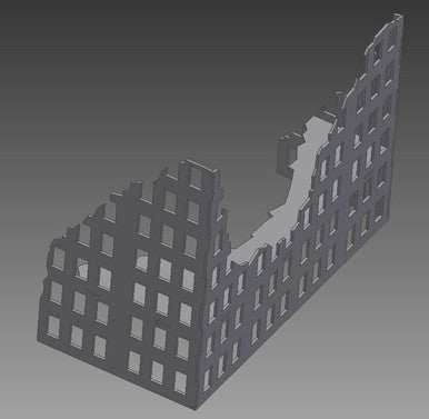 Ruined City Building - 28MMDF003-1 - 