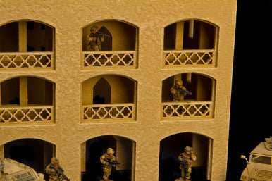 15mm Middle East Three Story Building (MDF) - 15MMDF151 - 
