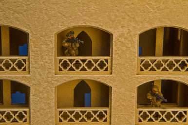 15mm Middle East Three Story Building (MDF) - 15MMDF151 - 