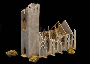 6mm Ruined Church/Cathedral (Matboard) - 285CSS032 - 