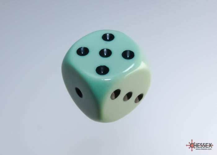 Chessex Opaque 16mm Pipped d6 Standard Dice Collection - Classic Colors - Available Individually - Pastel Green