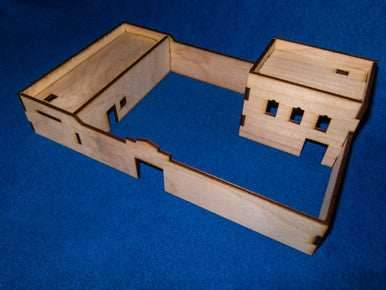 Walled Compound With Removable Roof (MDF) - 15MMDF038-R - 