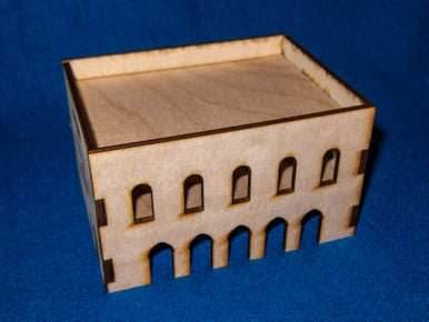 Middle East Two Story Building (MDF) - 15MMDF032 - 
