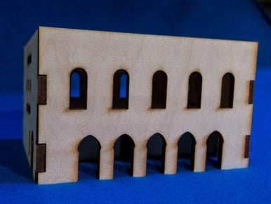 Middle East Two Story Building (MDF) - 15MMDF032 - 