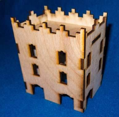 Middle East Three Story Building With Removable Roof (MDF) - 15MMDF022-R - 