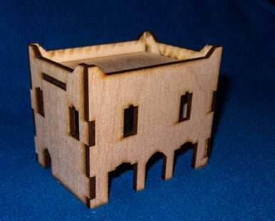 Middle East Two Story Building With Removable Roof (MDF) - 15MMDF018-R - 