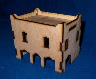 Middle East Two Story Building With Removable Roof (MDF) - 15MMDF018-R - 