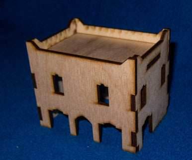 Middle East Two Story Building With Removable Roof (MDF) - 15MMDF018-R - 