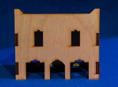 Middle East Two Story Building With Removable Roof (MDF) - 15MMDF018-R - 